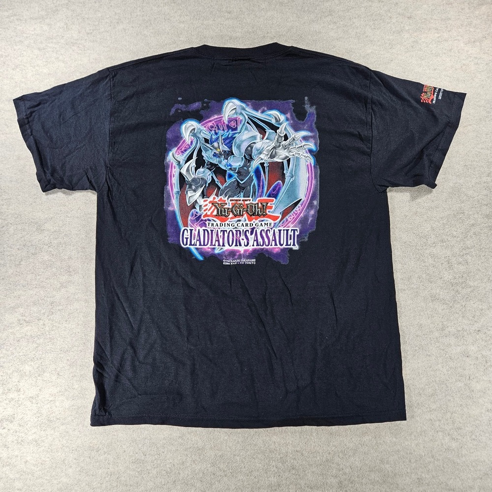 Vintage 2007 Yu-Gi-Oh Gladiator's Assault Alexander Promo Shirt L Deadstock